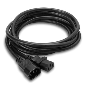 Hosa PWL-408 Power Extension Cord, IEC C14 to IEC C13, 8 feet