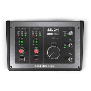 SSL SSL 2 Plus MkII - 2-Input 2-Output USB Audio Interface with SSL Preamps and 4K Processing