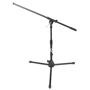 On Stage MS7411B Low Profile Tripod Microphone Stand with Boom Arm