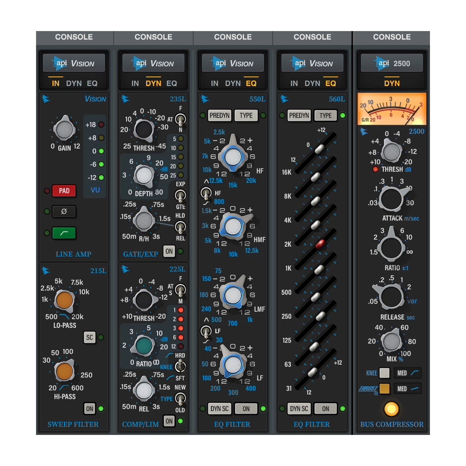 Universal Audio API Vision Console Emulation Bundle for LUNA (Mac)