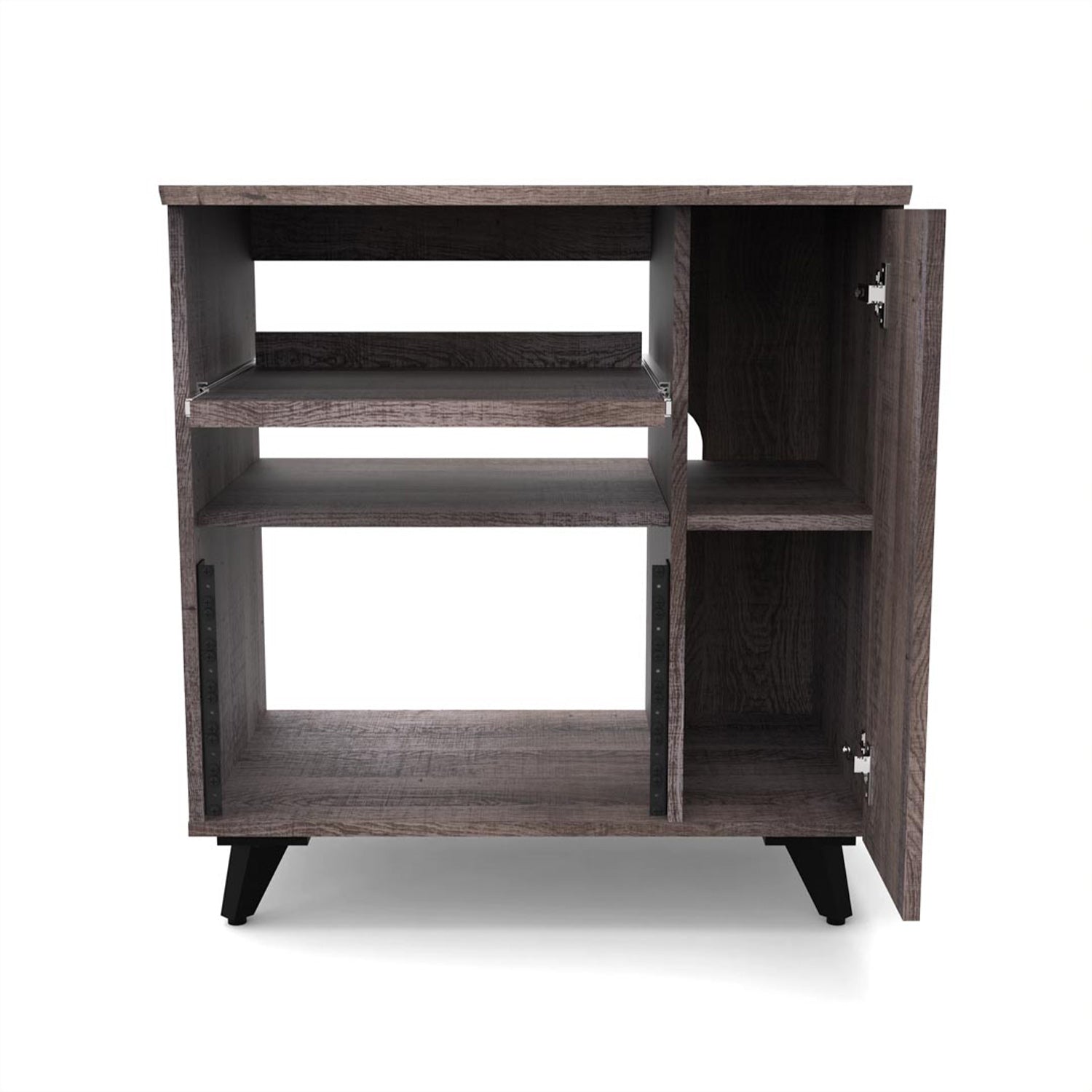 Glorious Modular Side Rack - Extension for Sound Desk or Workbench Workstations (Walnut)