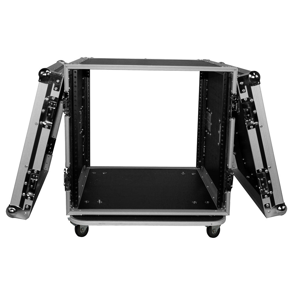 ProX T-10RSS - 10U Vertical Rack, 4" Blue Casters