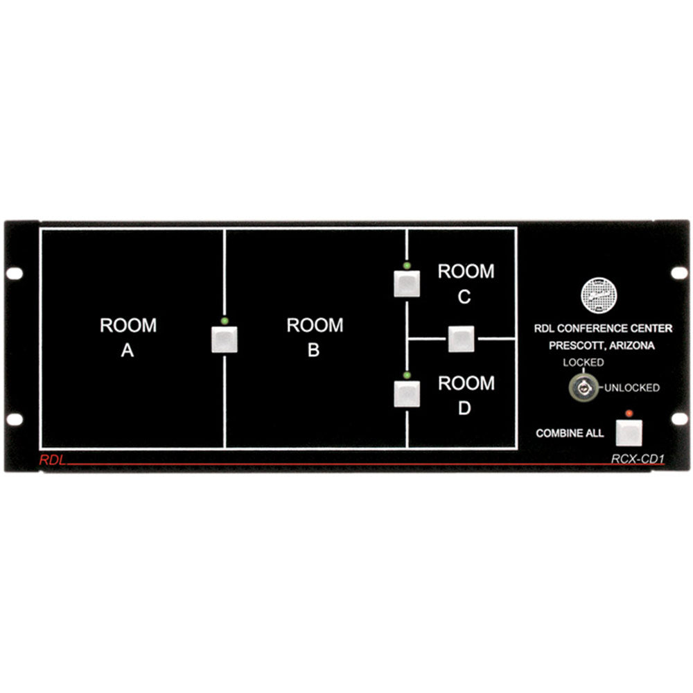 RDL RCX-CD1L Remote Control for RCX-5C Room Combiner, with key lock