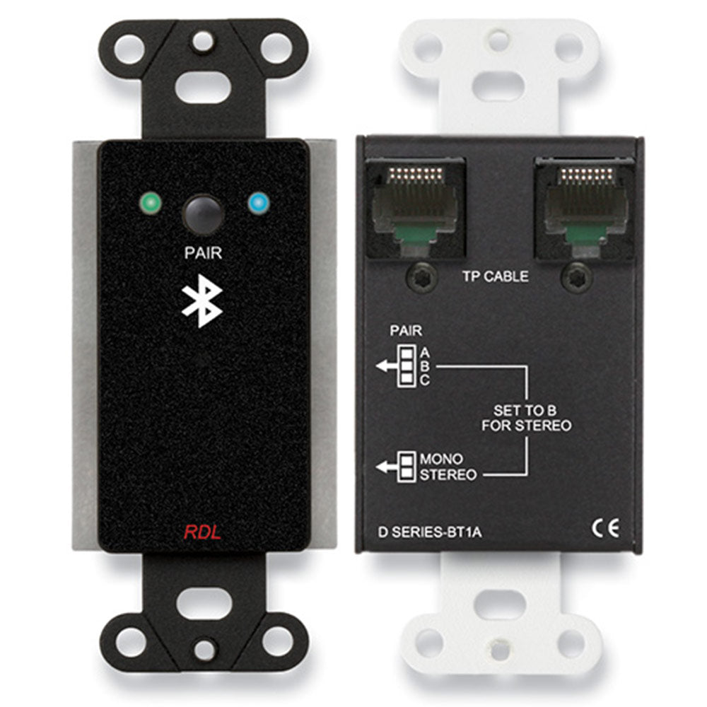 RDL DB-BT1A Wall-Mounted Bluetooth Audio Format-A Interface