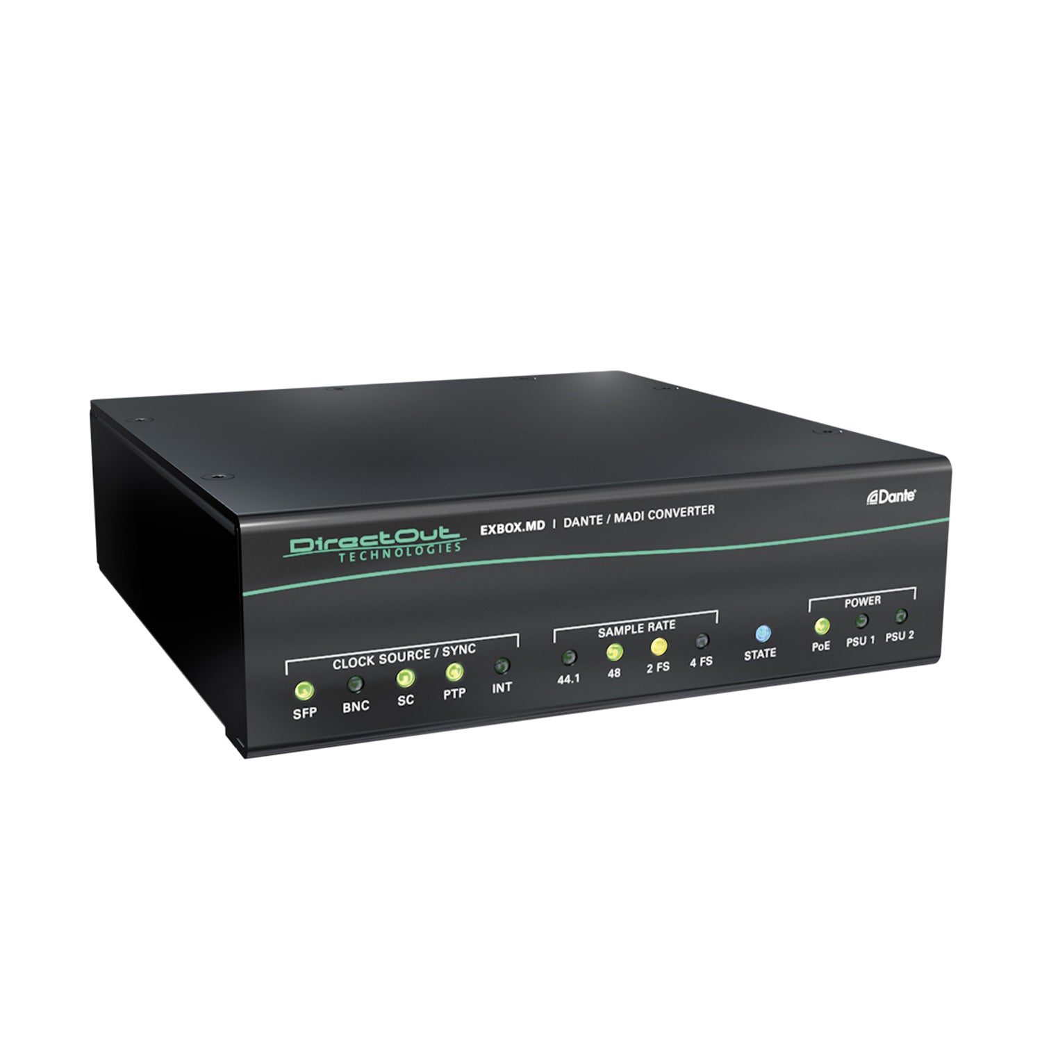 DirectOut EXBOX.MD MKII - 64-Channel Dante to MADI Converter with FastSRC