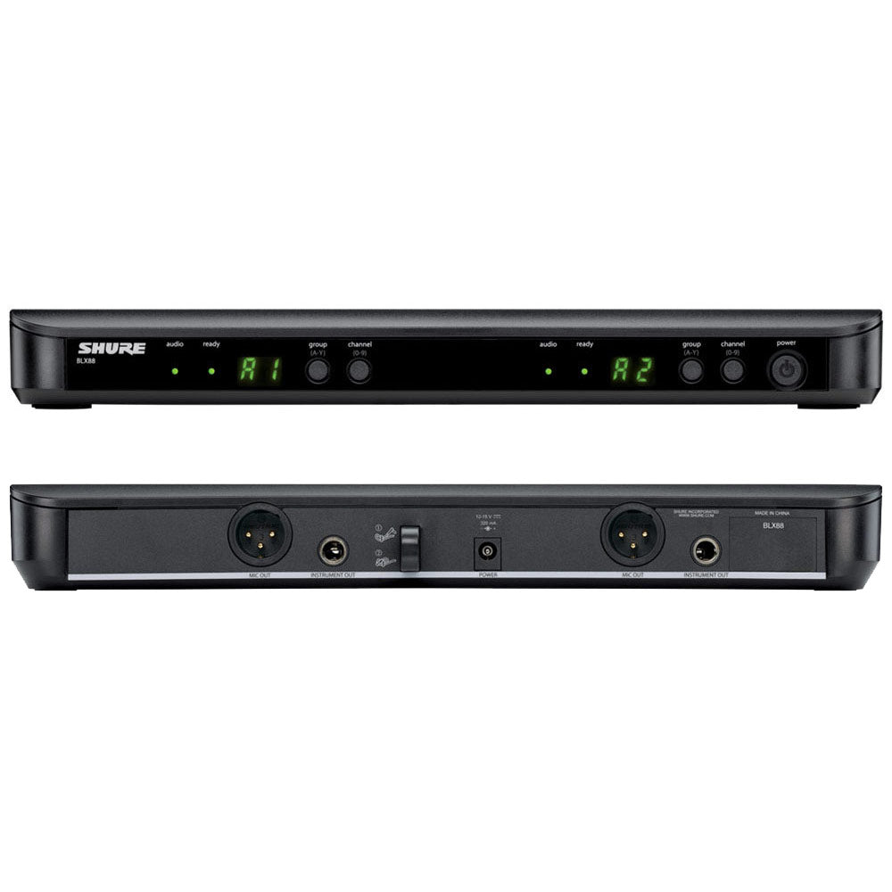 Shure BLX1288/MX153 Combo Wireless System with SM58 Handheld / MX153 Earset (H10 Band - 542-572 MHz)