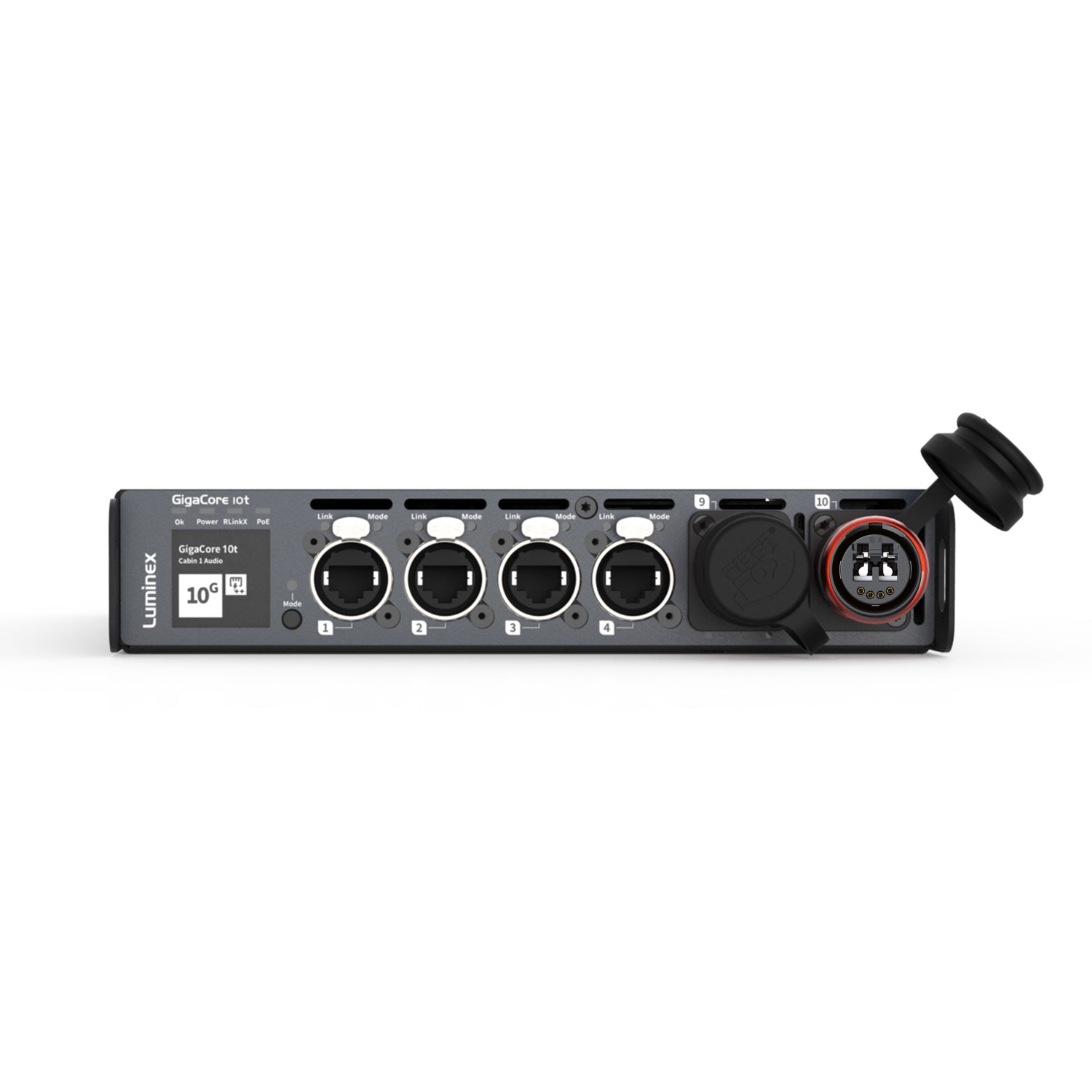 Luminex GigaCore 10t - 1GB Network Switch for AV Systems (8 x EtherCon / 4 x Neutrik Duo MMF)