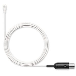 Shure TwinPlex TL47W/O-MTQG Subminiature Lavalier Microphone (Low Sens, MTQG, White)