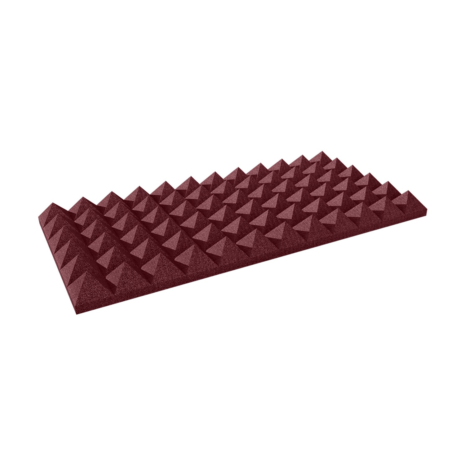 Auralex 4" StudioFoam Pyramid - 2x4 Foot Absorption Panel (Burgundy / Box of 6)