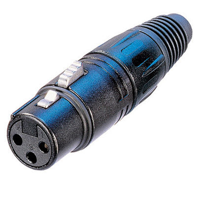 Neutrik NC4FX-BAG X Series 4 Pin Female Cable Connector - Black/Silver