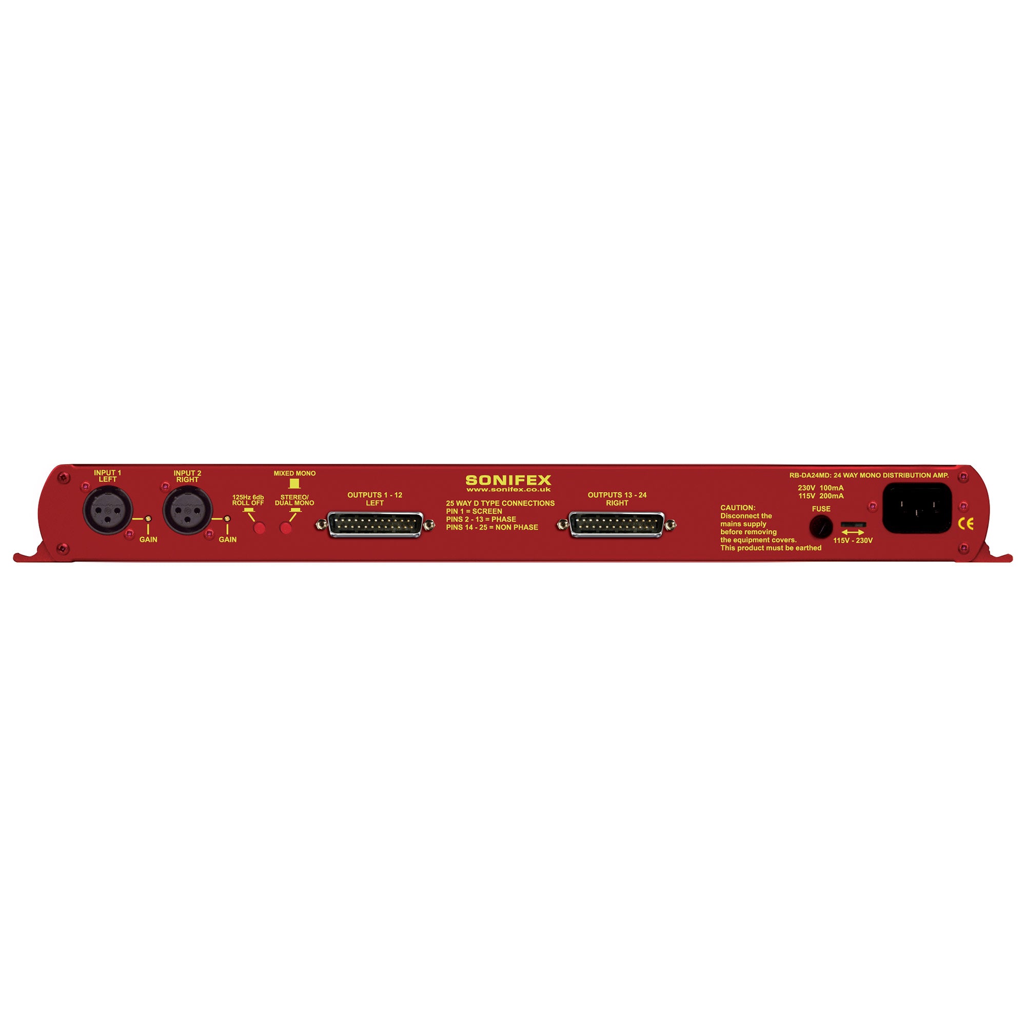 Sonifex RB-DA24MD 24 Way Mono Audio Distribution Amplifier