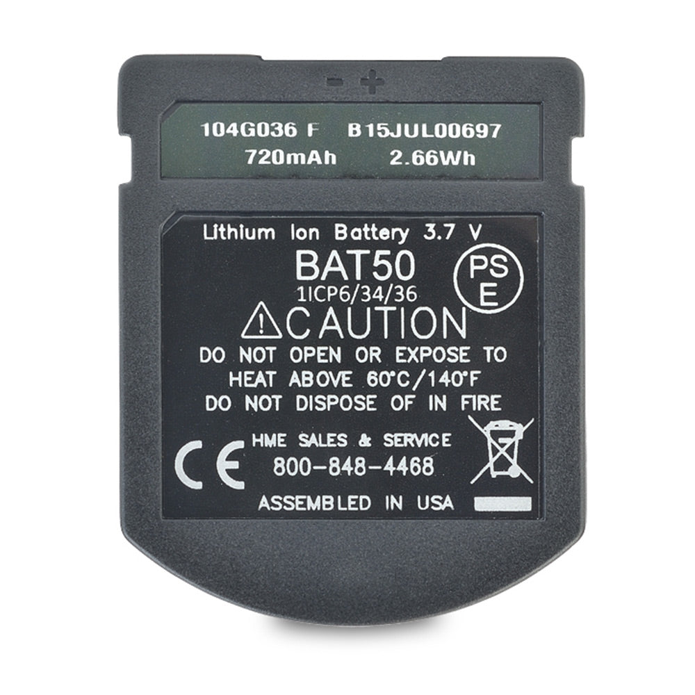 HME CZ-BAT50 Rechargeable Lithium-Ion Battery for DX410 or WH220