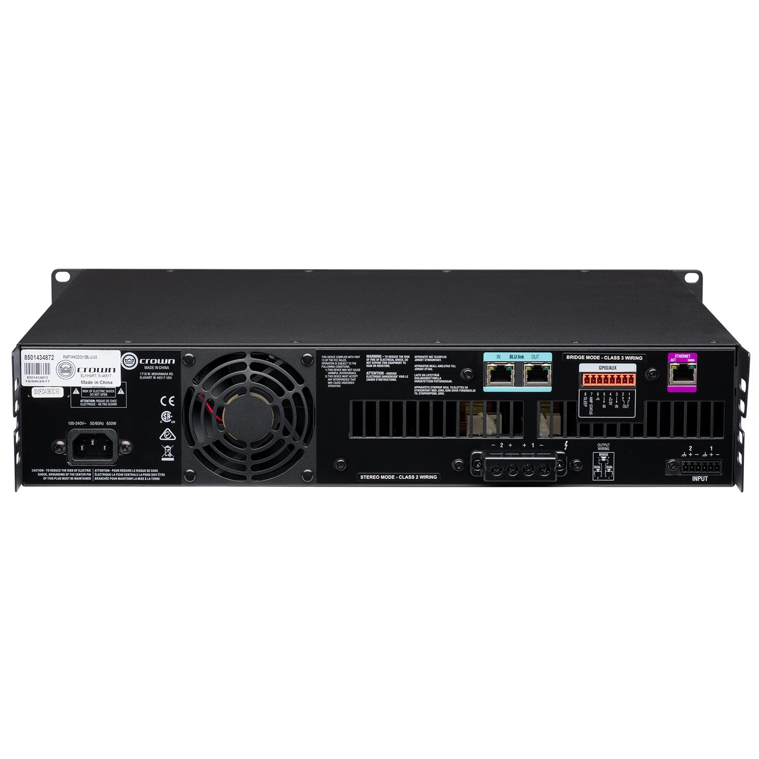 Crown CDi 2|1200BL DriveCore Install 2-Channel Power Amplifier with BLU Link