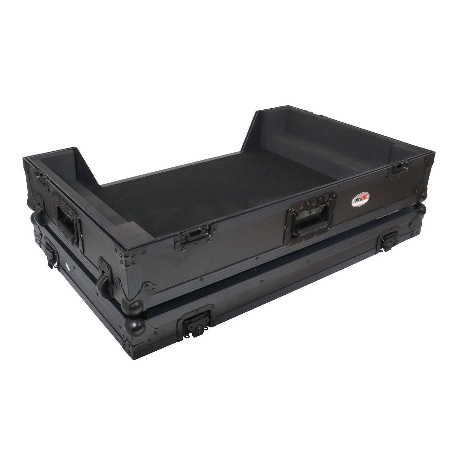 ProX XS-XDJAZWBL - ATA Flight Case For Pioneer XDJ-AZ DJ Controller with 1U Rack Space and Wheels - Black