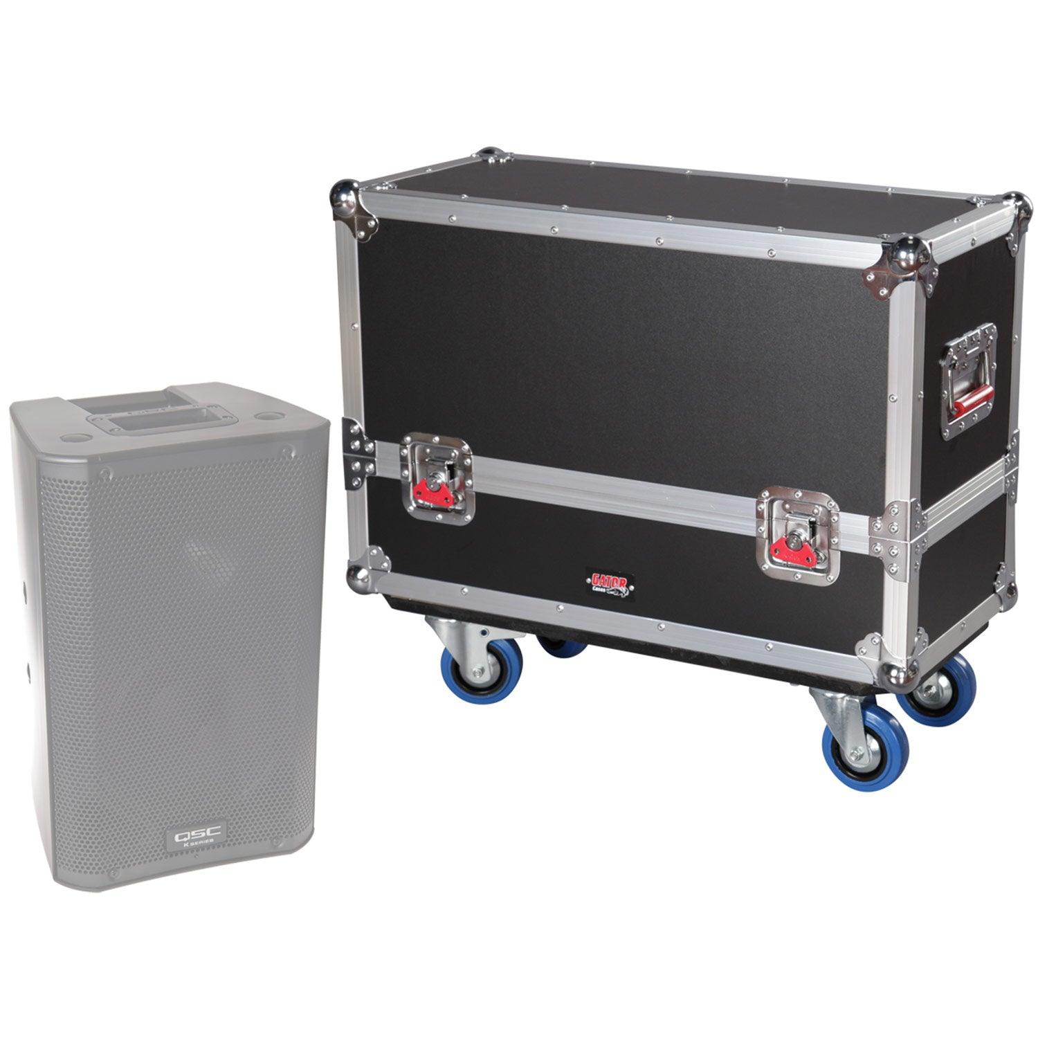 Gator G-TOUR SPKR-2K8 Tour Style Transporter For (2) K8 Speakers