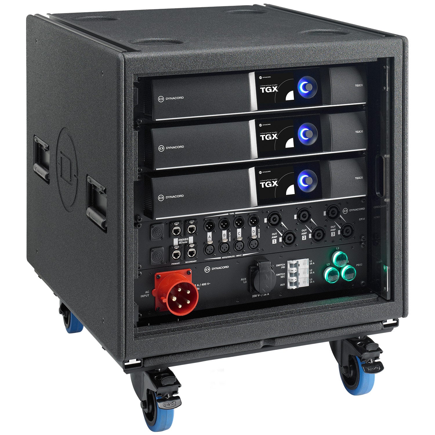 Dynacord TGX System Rack - Preconfigured Touring Power Amp System
