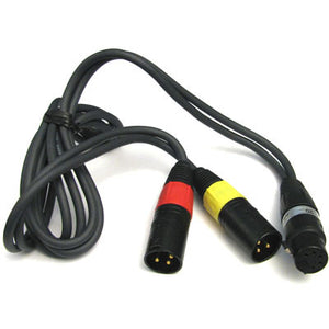 Neumann AC-20 5-Pin XLR Female to Two 3-Pin XLR Male Adapter