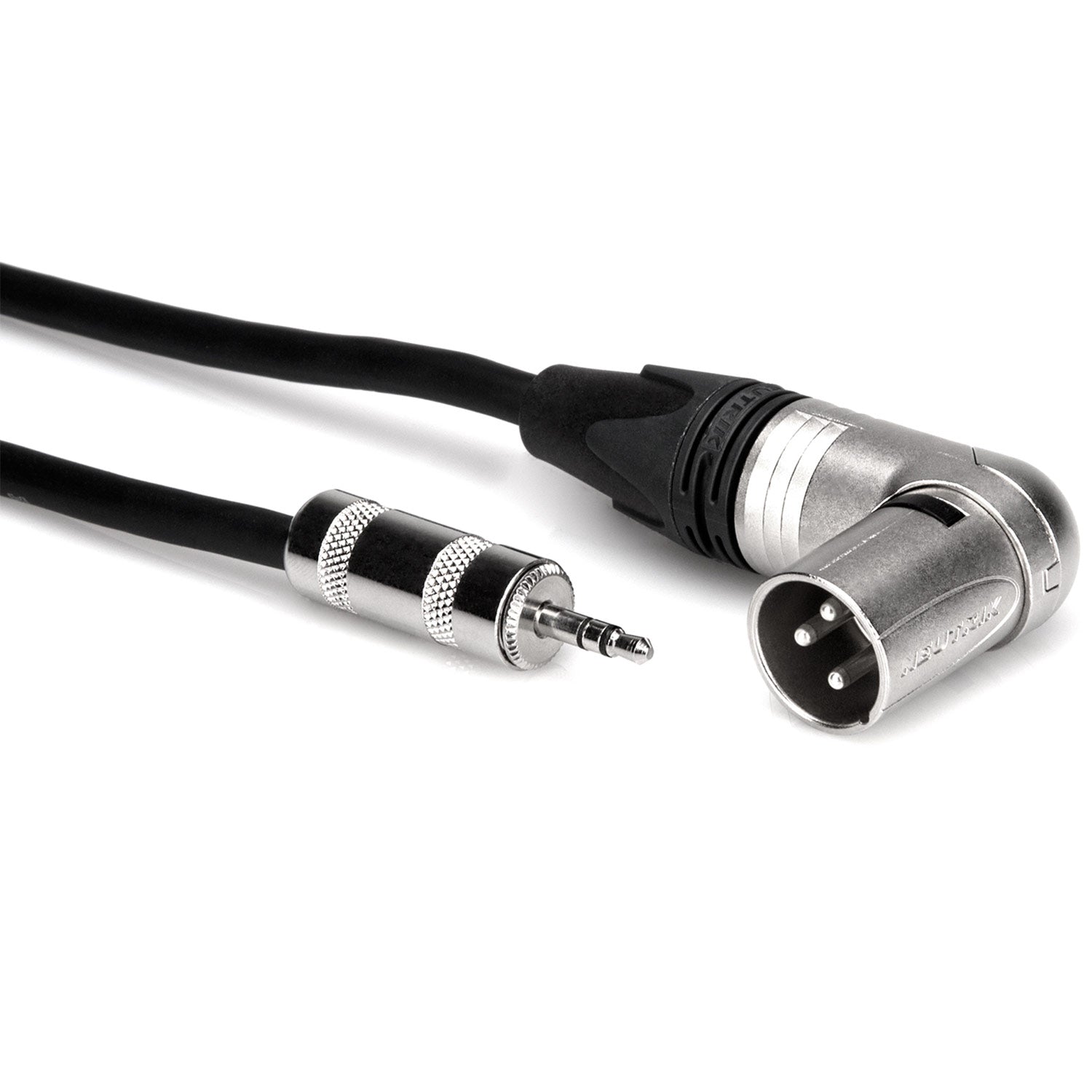 Hosa MMX-001.5SR Camcorder Microphone Cable, Hosa 3.5 mm TRS to Neutrik Right-angle XLR3M, 1.5 feet