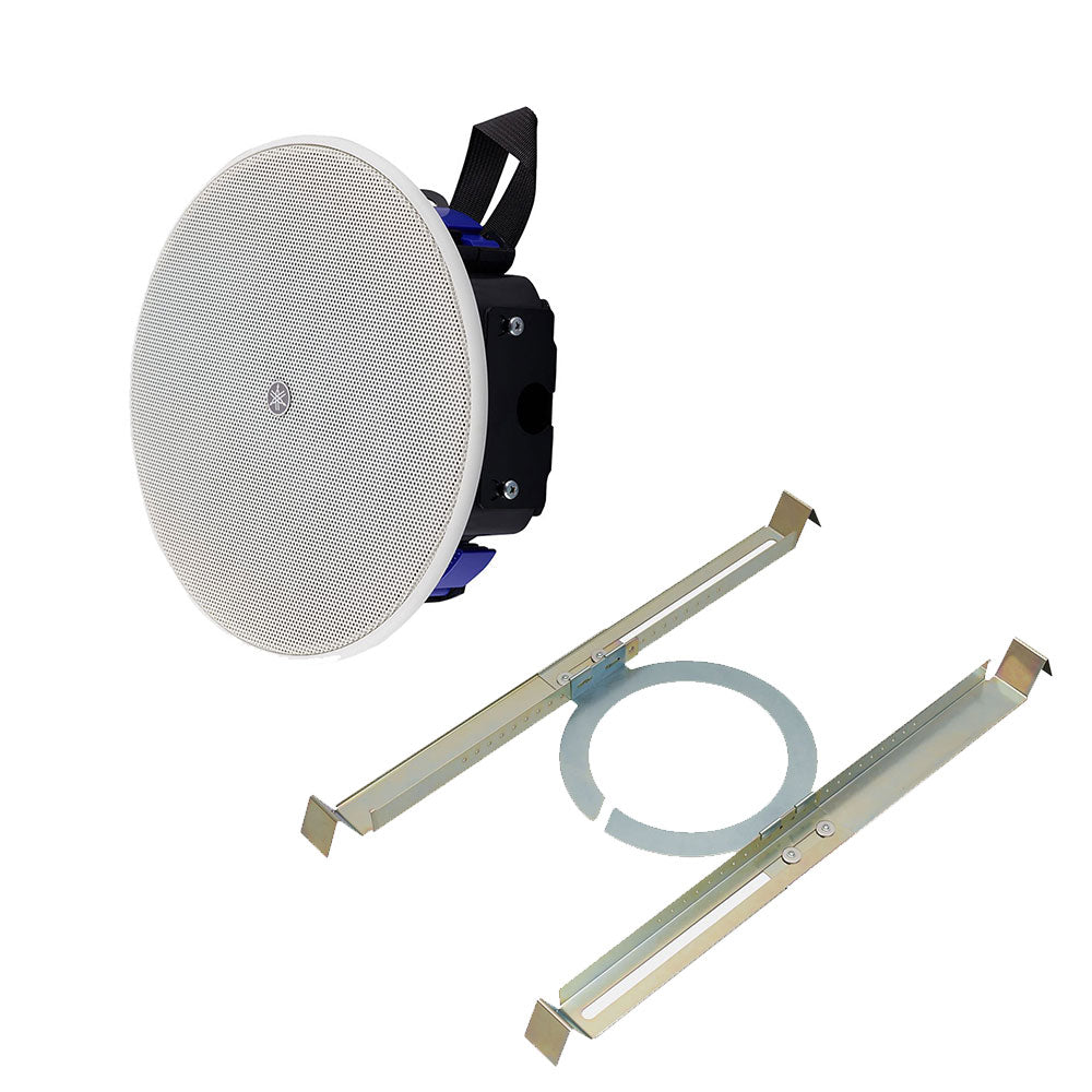 Yamaha VXC2FW Low-Profile Full-Range Ceiling Speaker with AB-C2 Tile Bridge (White)