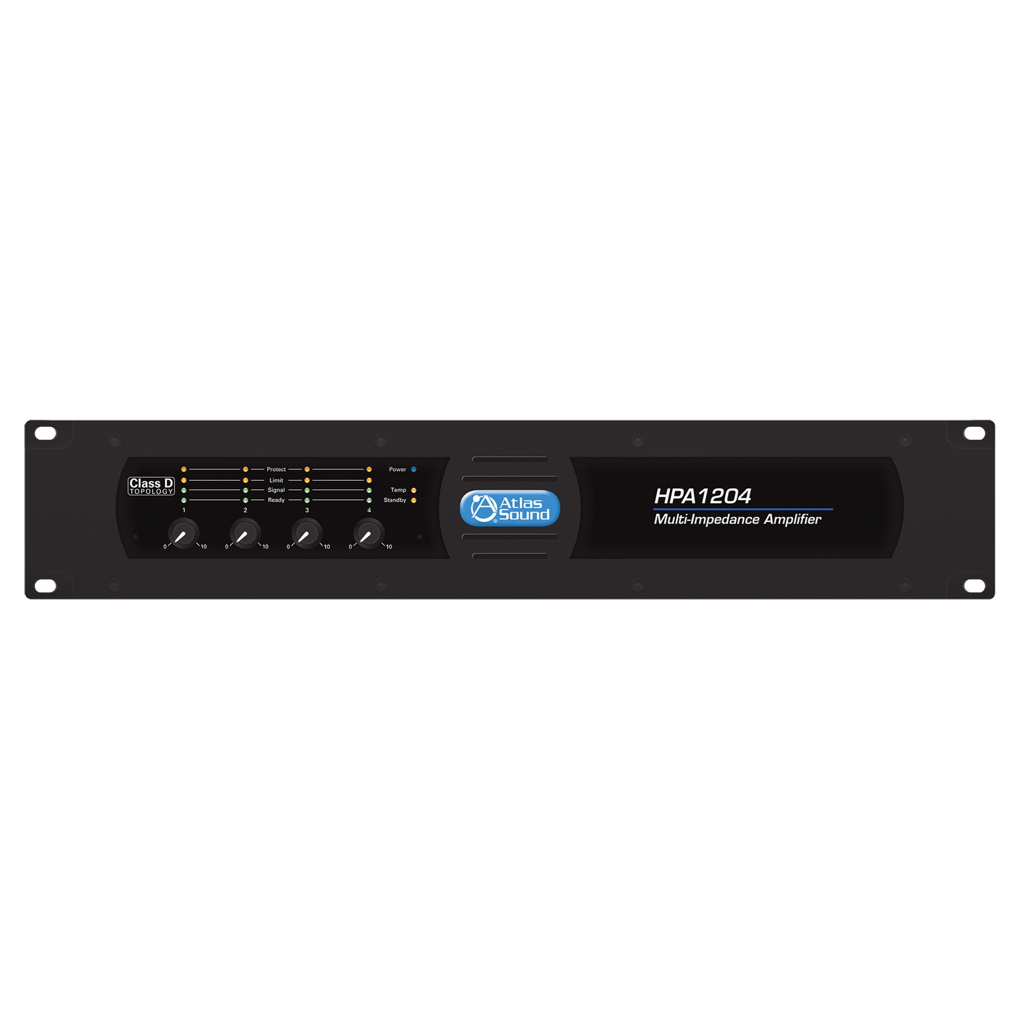 AtlasIED HPA1204 - Four-Channel 1200-Watt Commercial Amplifier