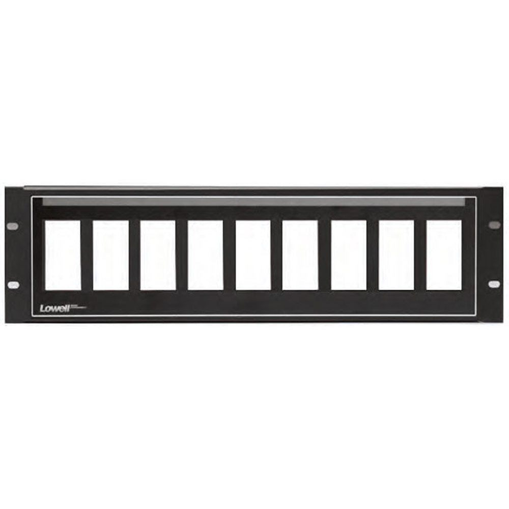 Lowell D9P-ID-3 Rack Panel for Decorator Devices