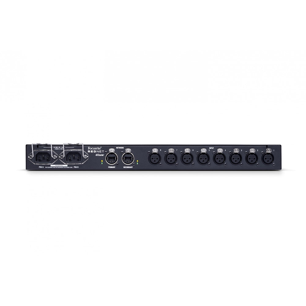 Focusrite RedNet MP8R 8-Channel Mic Preamp to Dante Audio Network Interface