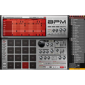 MOTU BPM - Advanced Urban Rhythm Instrument Software (VST/AU/MAS/RTAS/AAX)