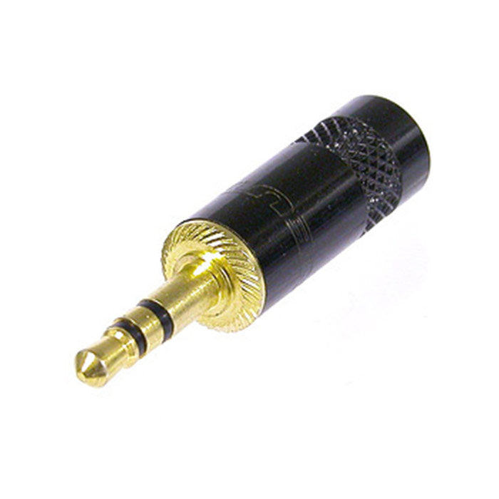 REAN NYS231BG 3.5mm TRS Stereo plug - Black/Gold