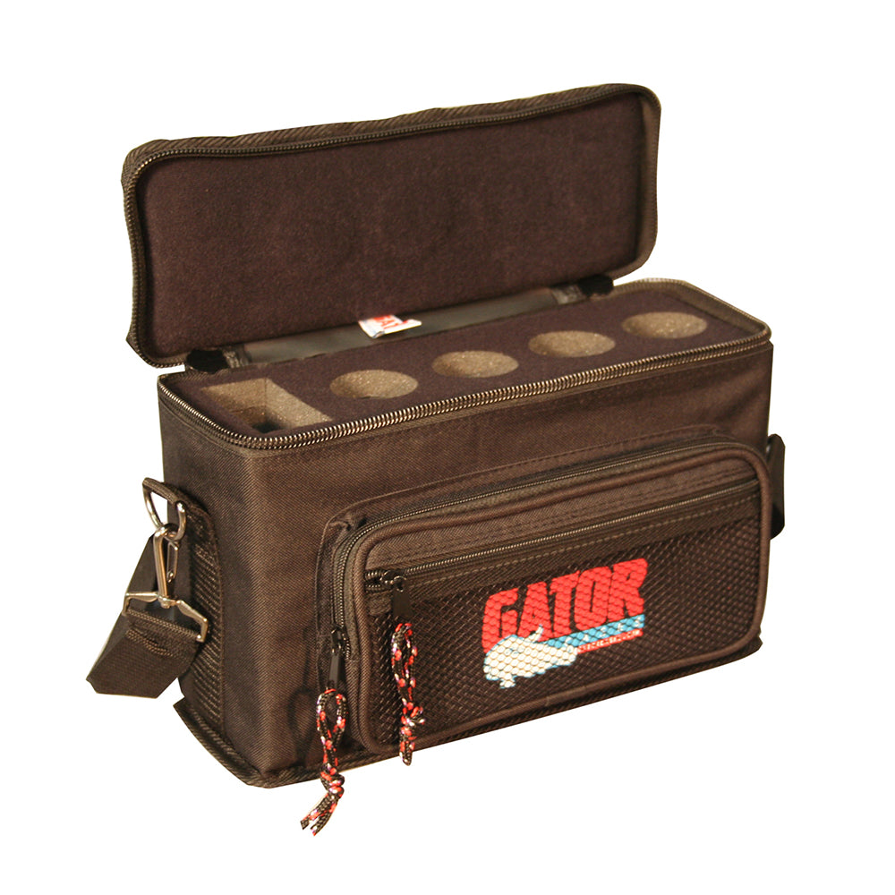 Gator GM-4 Padded 4-Drop Microphone Carry Bag