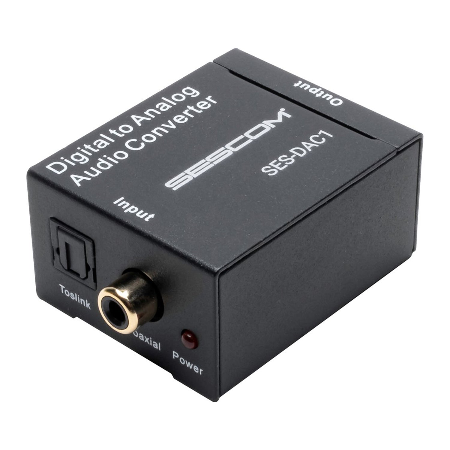 Sescom SES-DAC1 - Stereo Coaxial or TOSLink to RCA Analog Converter