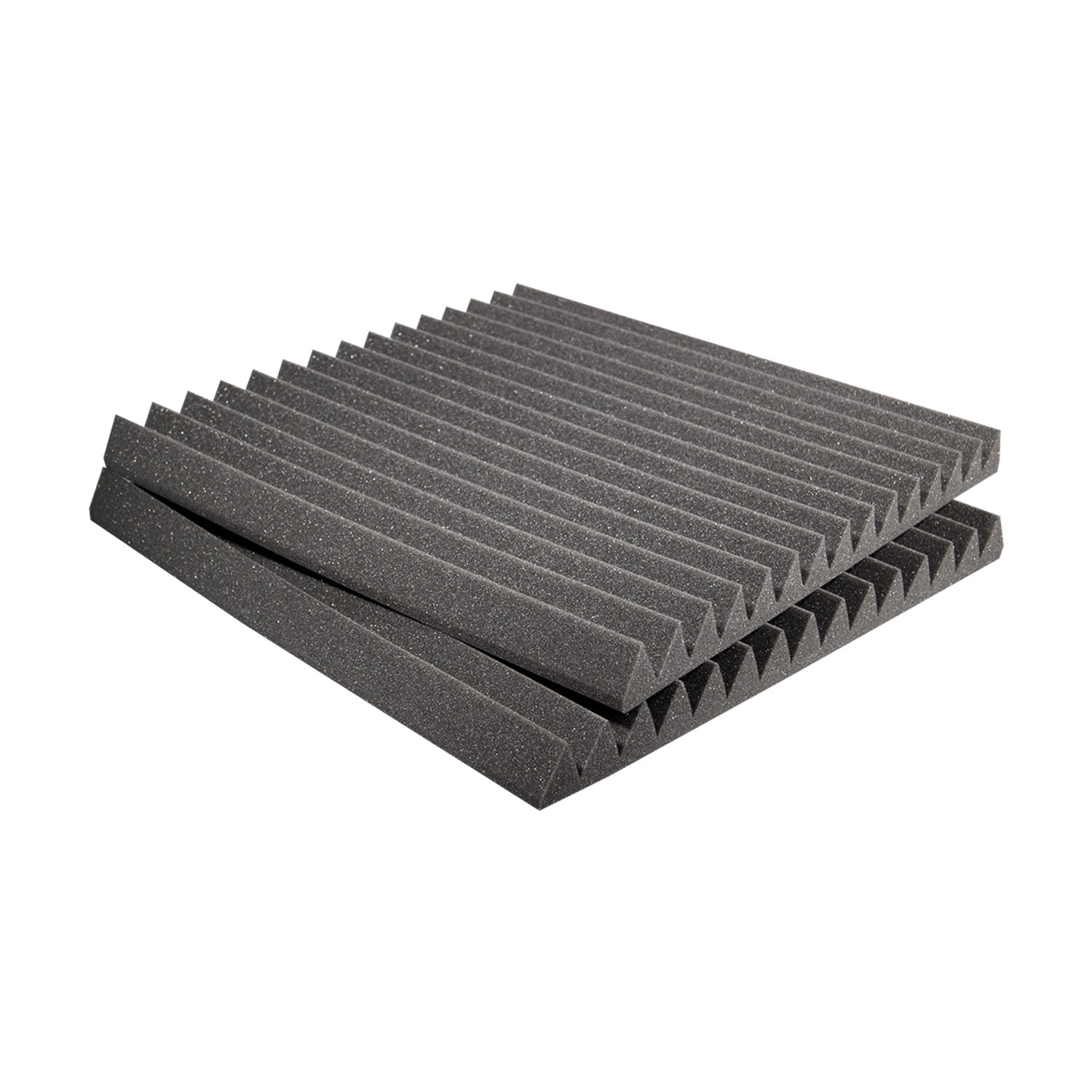 Auralex 2" StudioFoam Wedge - 2x2 Foot Absorption Panel (Charcoal / Box of 12)