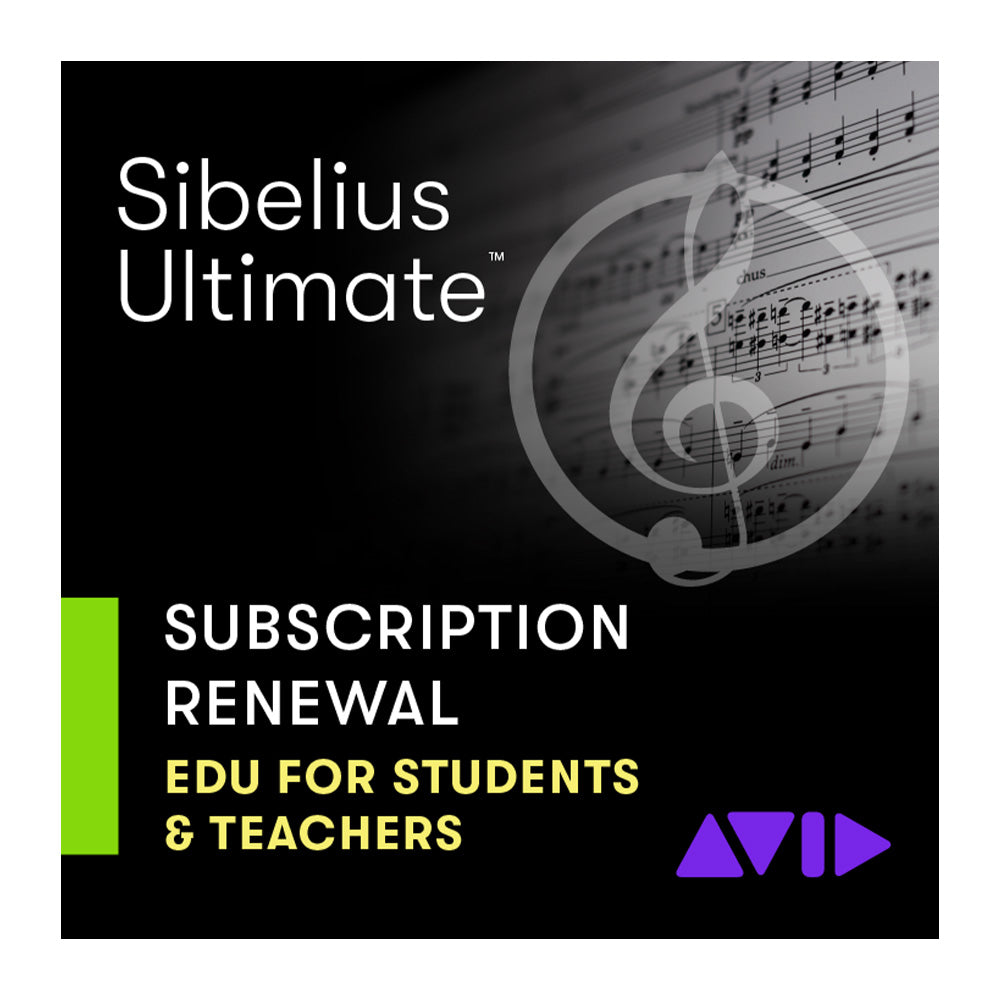 Avid Sibelius Ultimate - Notation Software (Student / Teacher Annual Subscription Renewal)