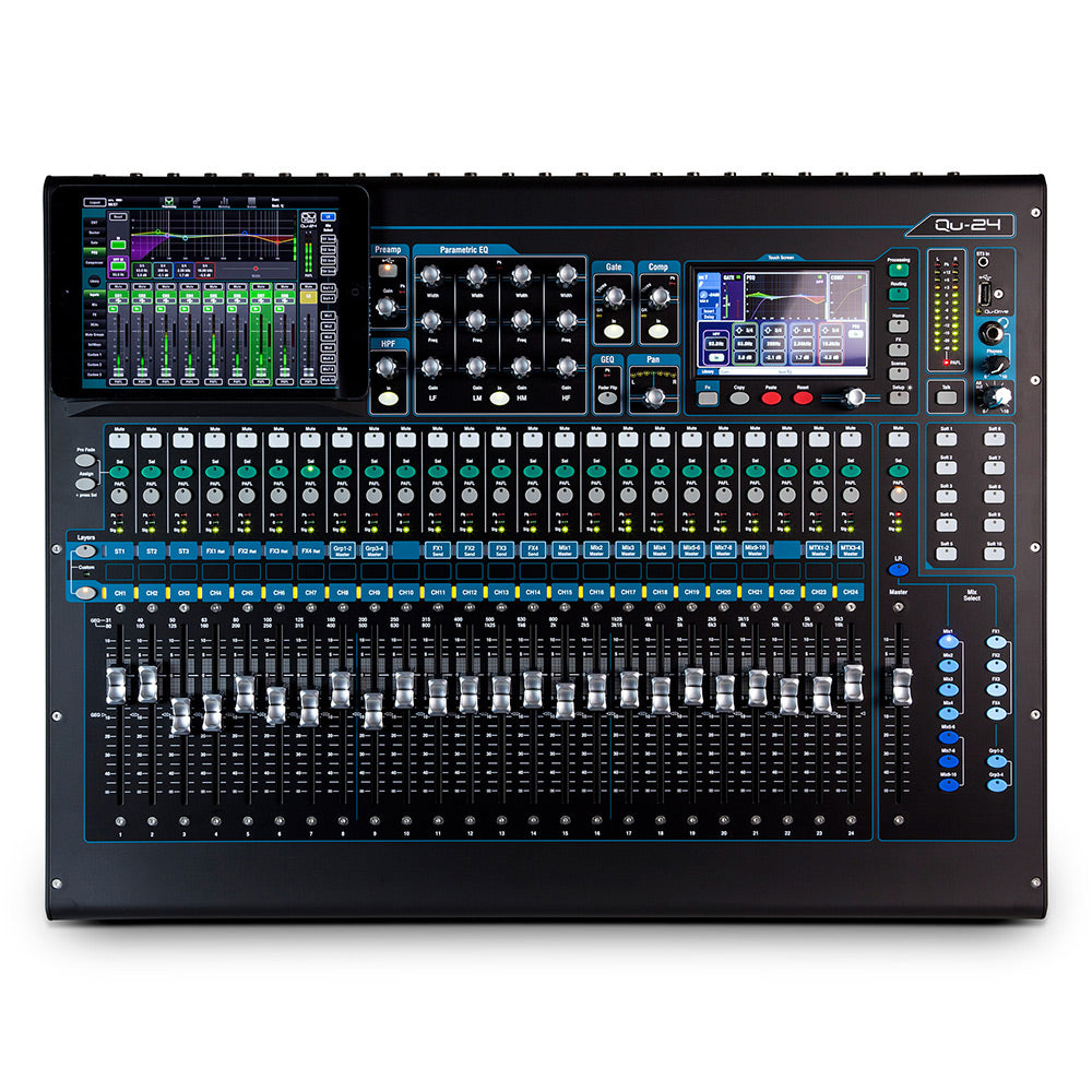 Allen and Heath Qu-24C 30-In/24-Out Digital Mixer
