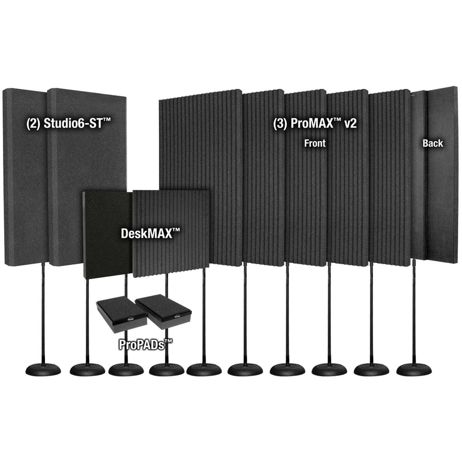 Auralex ProducerMAX - Acoustic Treatment Kit (Charcoal)