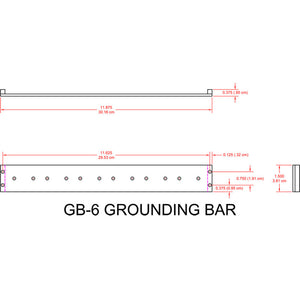 RDL GB6 Grounding Bar for TS-1D Modules