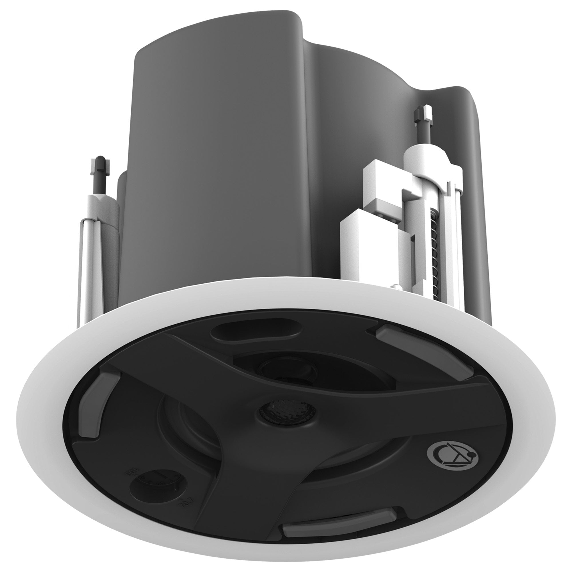 AtlasIED FAP43T-W - 4.5-Inch Coaxial In-Ceiling Loudspeaker with Transformer (White)