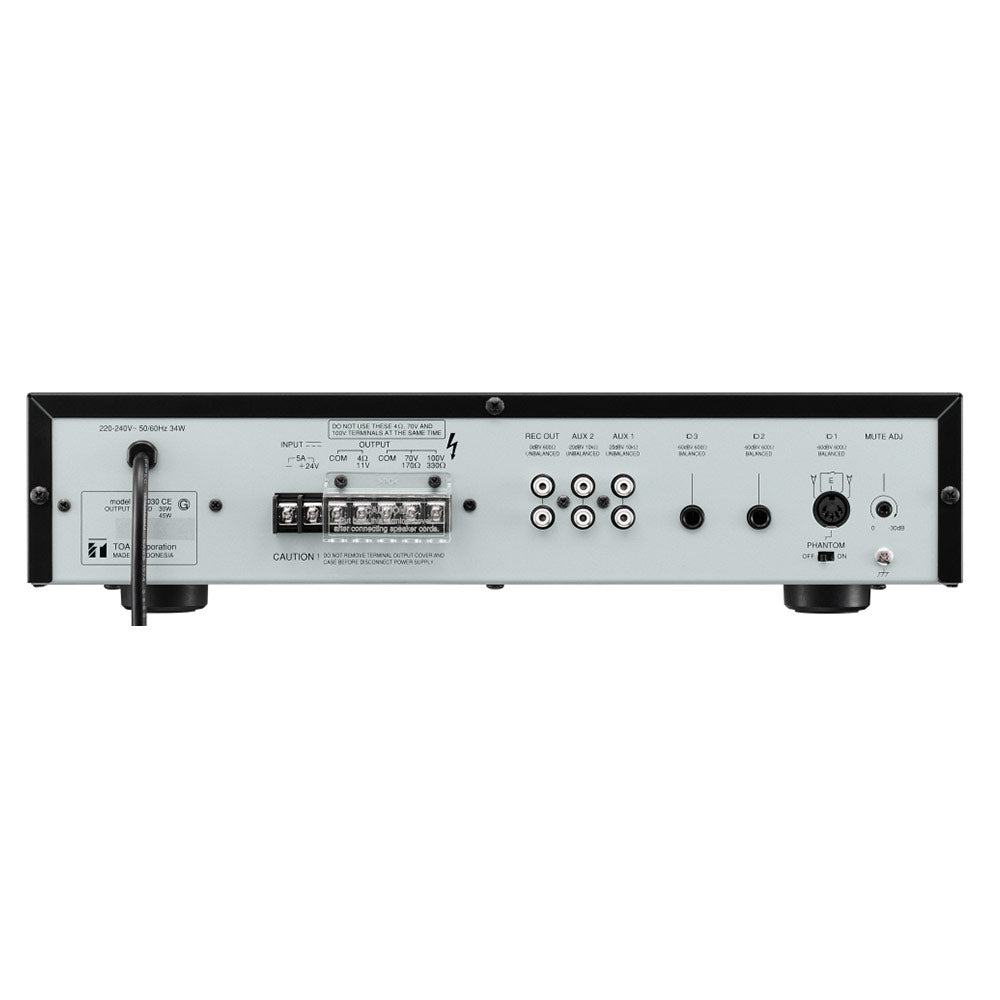 TOA A-2240 Integrated 5-Input 240-Watt Mixer/Amplifier TOA A-2240 Integrated 5-Input 240-Watt Mixer/Amplifier