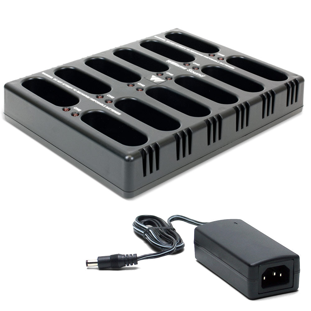 Williams AV FM 558-12 PRO D FM Plus Large-Area Dual Assistive Listening System w/ R38 Receivers