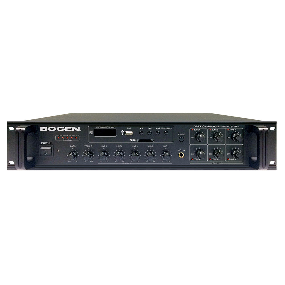 Bogen DRZ120 6-Zone Music and Paging System