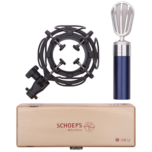 Schoeps V4 USM SET B Condenser Microphone Set (with USM Mount/Blue)