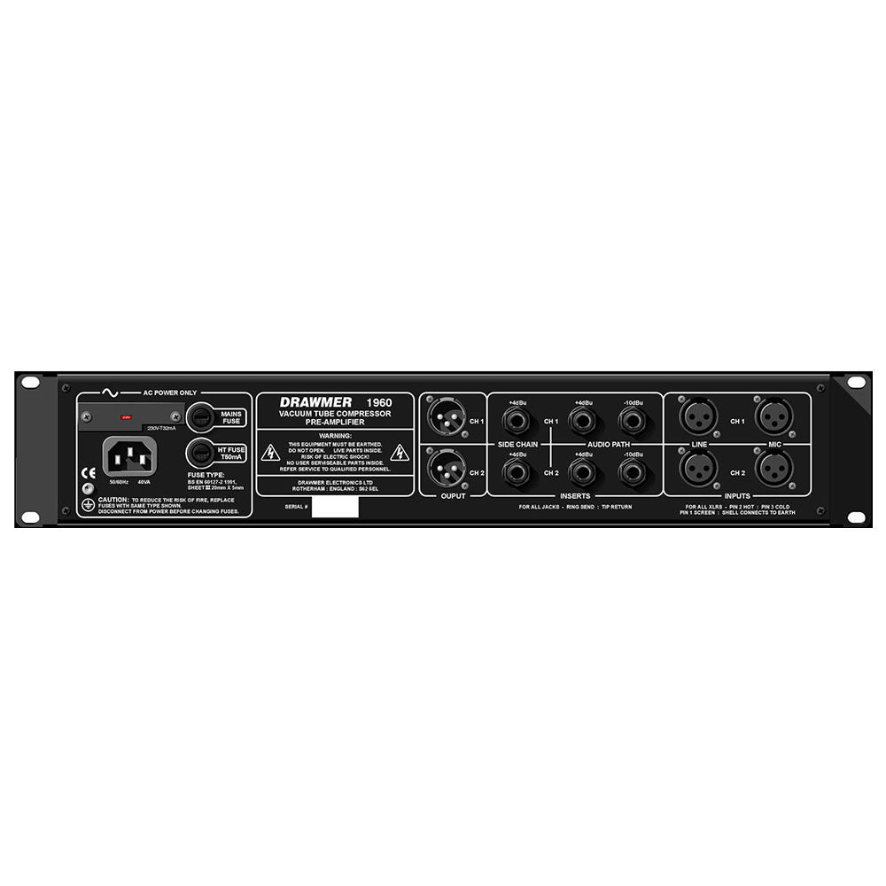 Drawmer 1960 Dual Channel Mic Preamp/Vacuum Tube Compressor