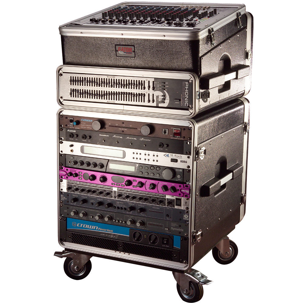 Gator GRC-BASE-10 Polyethylene 10-U Rack with a 21" Rackable Depth. Nests with Gator GRC series.