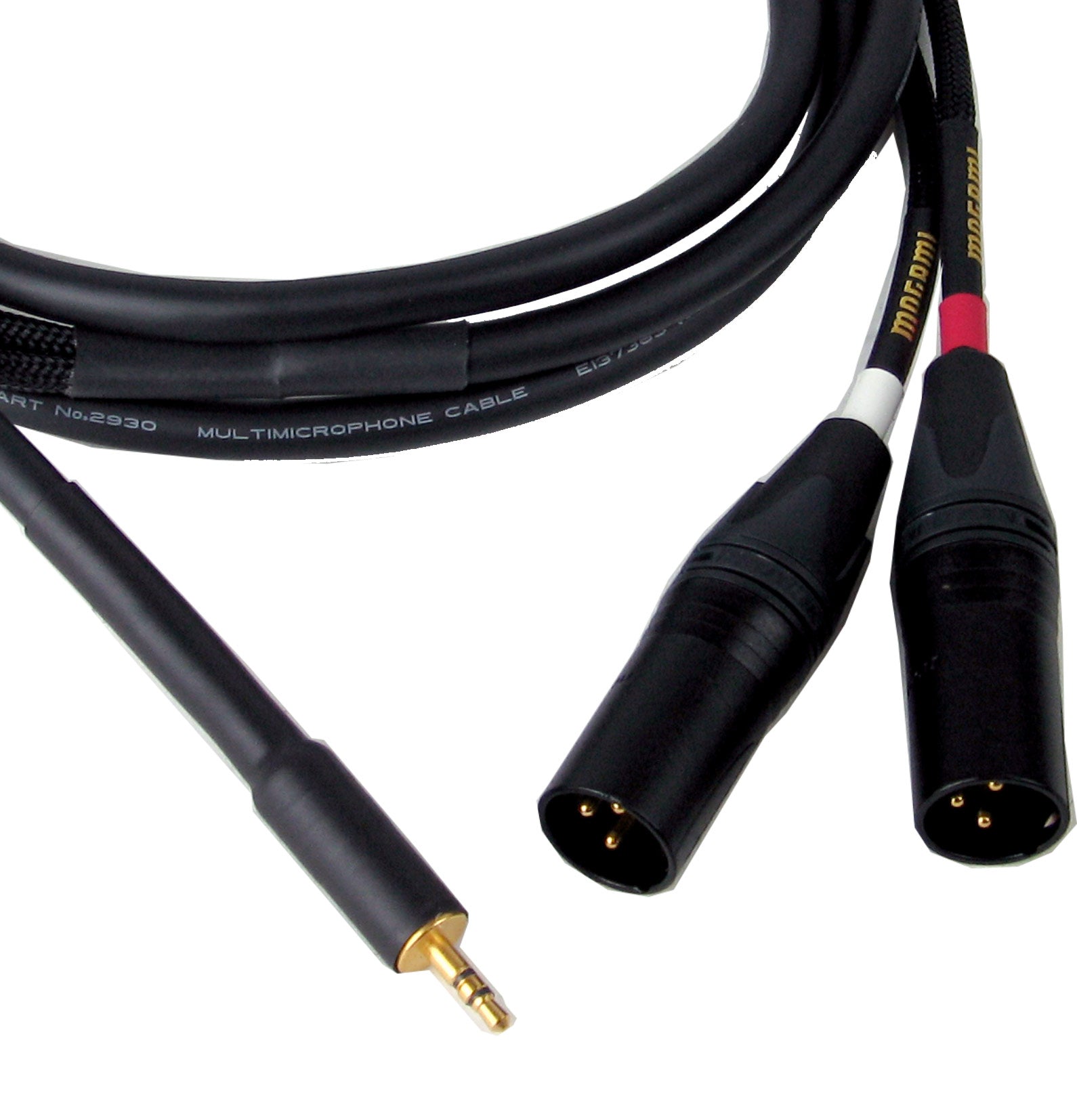 Mogami Gold PurePatch 3.5 Mini to Dual XLR Male Cable (10 Foot)