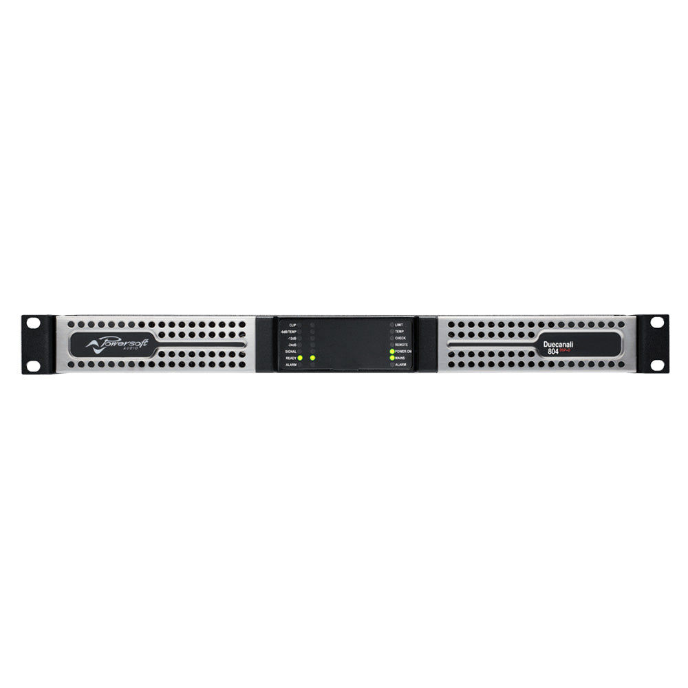 Powersoft Duecanali 804 DSP - Two-Channel Install Power Amplifier with DSP