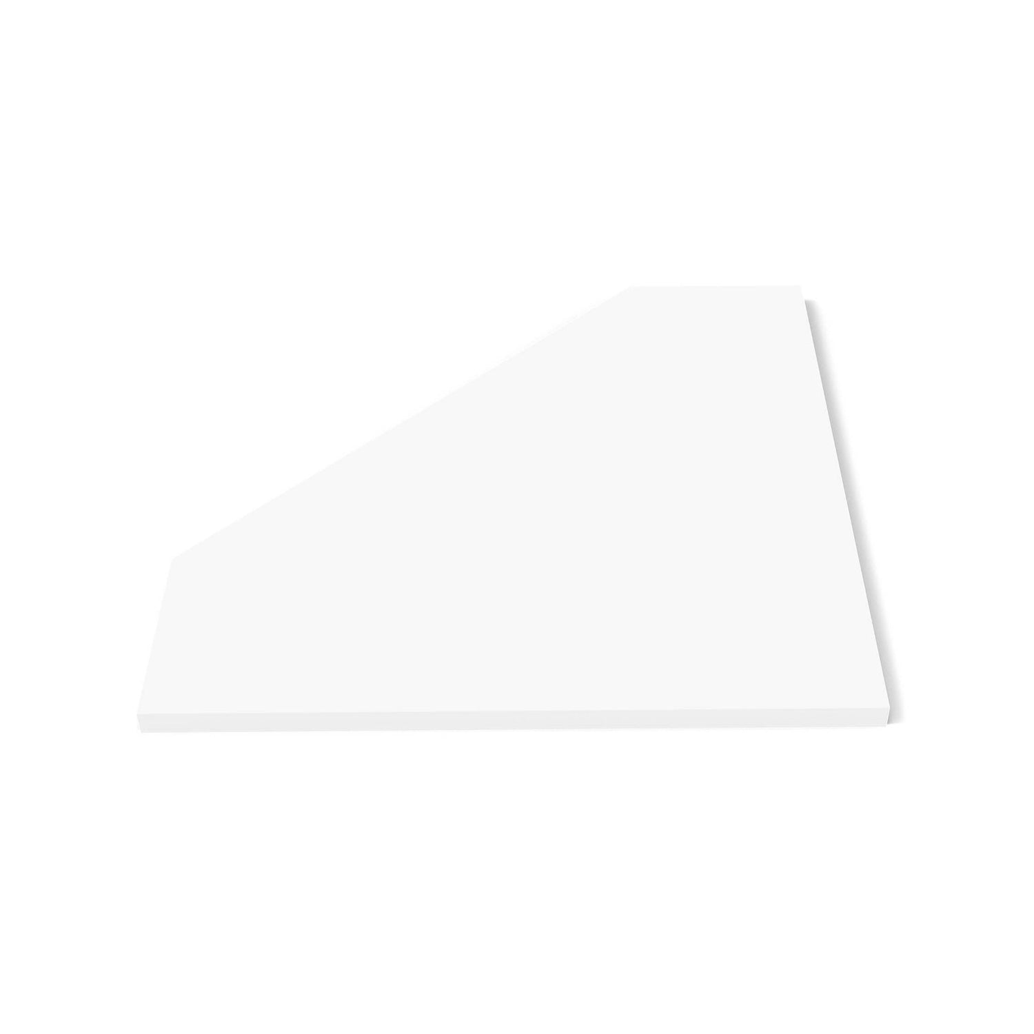 Glorious Modular Side Rack Adapter - Desk Plate for Sound Desk or Workbench Series (White)