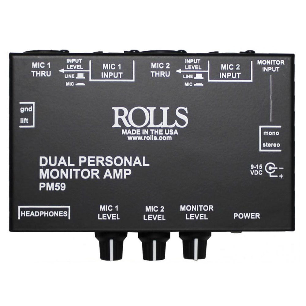 Rolls PM59 - Dual Personal Monitor Amp