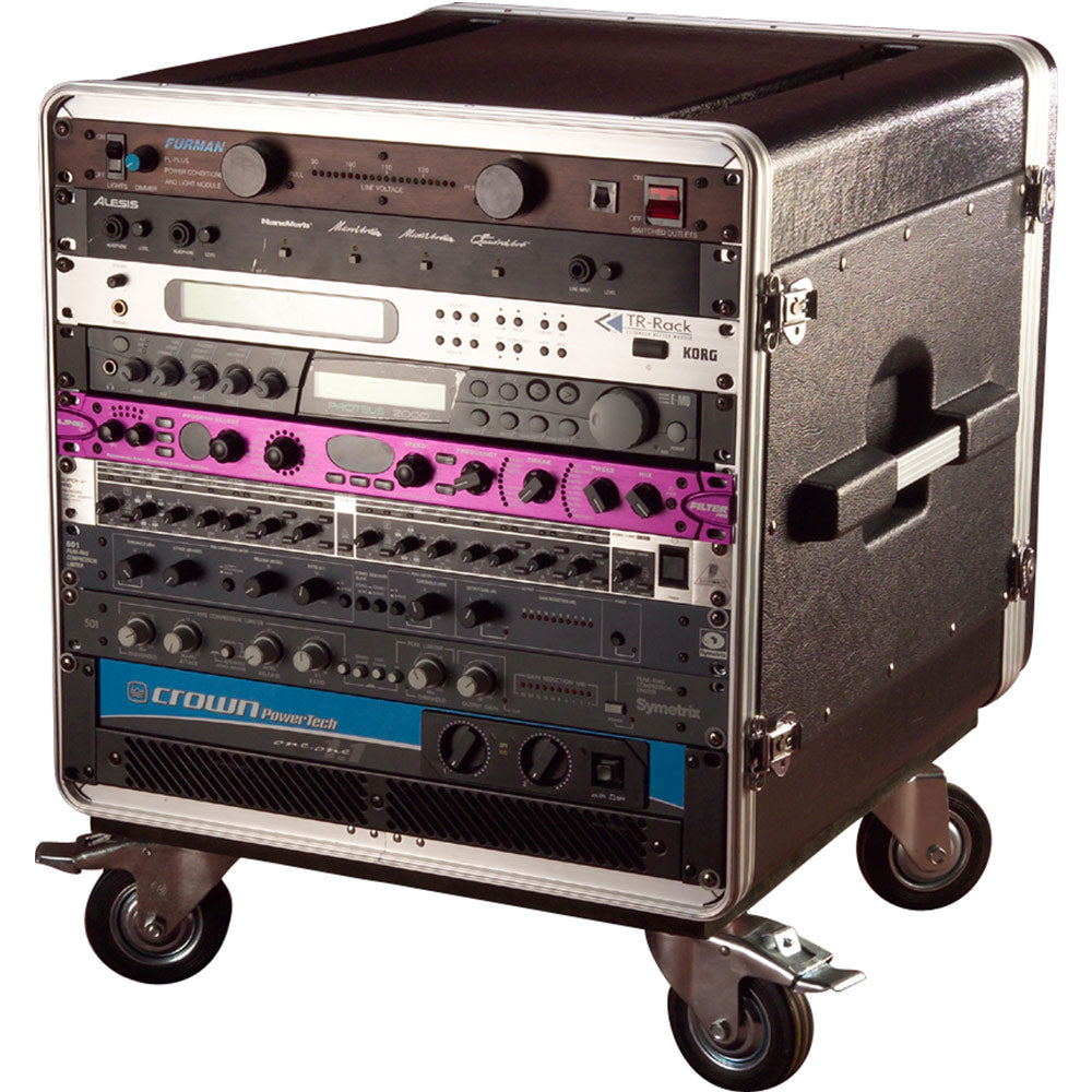 Gator GRC-BASE-14 Polyethylene 14-U Rack with a 21" Rackable Depth. Nests with Gator GRC series.