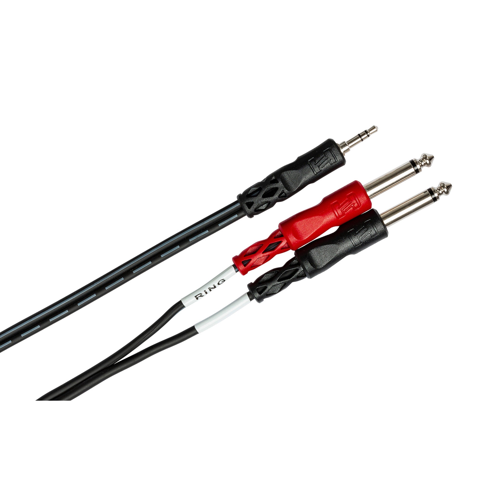 Hosa CMP-159 Stereo Breakout Cable, 3.5 mm TRS to Dual 1/4 inch TS, 10 feet