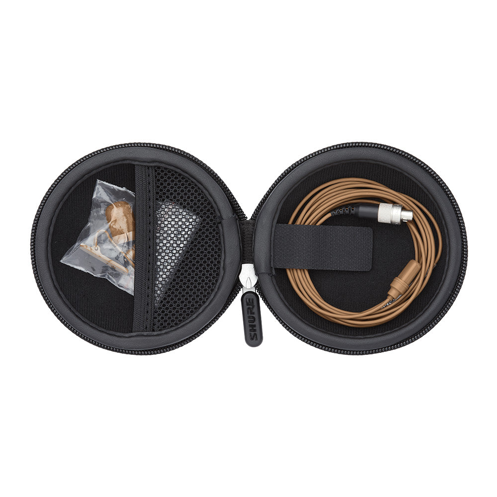 Shure UL4C/C-LM3-A - UniPlex Lavalier Microphone (Cocoa / 3-Pin Lemo)