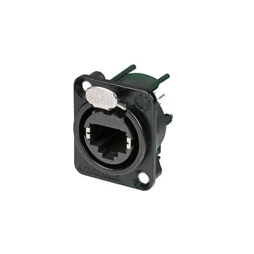 Neutrik NE8FDV-B Chassis Mount etherCON Cat5 Receptacle (Black)